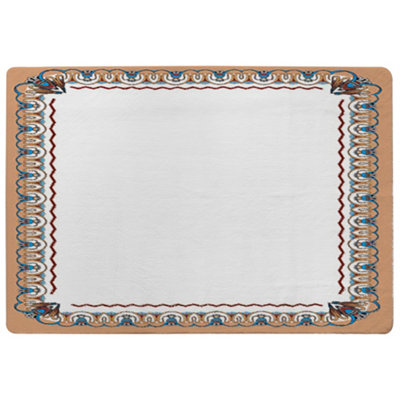 Benjamin Tate Design Egypt Border Special Soft Home Rug from B&Q