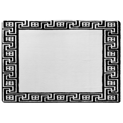 Benjamin Tate Design Greek Traditional Meandor Special Soft Home Rug from B&Q