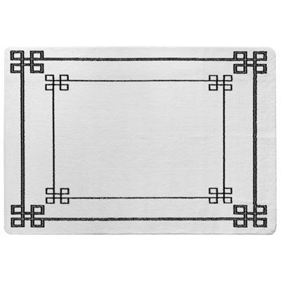 Benjamin Tate Design Roman Style Ornamental Frame Special Soft Home Rug from B&Q