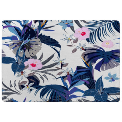 Benjamin Tate Design Winter Tropical Special Soft Home Rug from B&Q