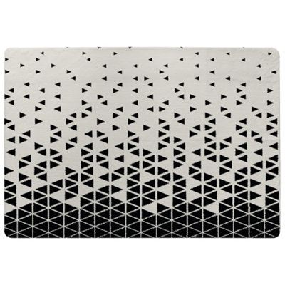 Benjamin Tate Design Geometric Triangles Special Soft Home Rug from B&Q