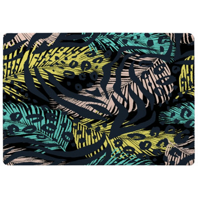 Benjamin Tate Design Animal & Tropical Print Special Soft Home Rug from B&Q
