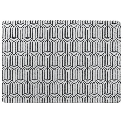 Benjamin Tate Design Geometric Curves Special Soft Home Rug from B&Q