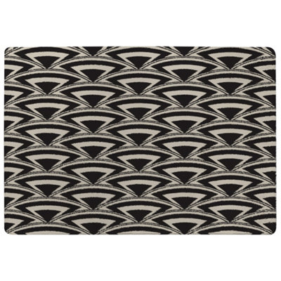 Benjamin Tate Design Geometric Arches Special Soft Home Rug from B&Q