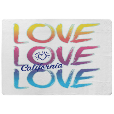 Benjamin Tate Design Love California Special Soft Home Rug from B&Q