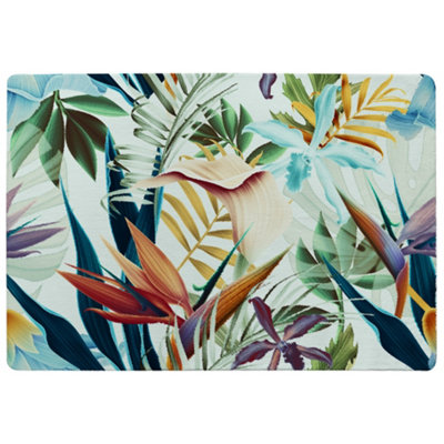 Benjamin Tate Design Tropical Plants Special Soft Home Rug from B&Q