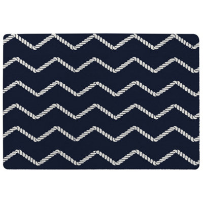 Benjamin Tate Design Zig Zagged Rope Special Soft Home Rug from B&Q