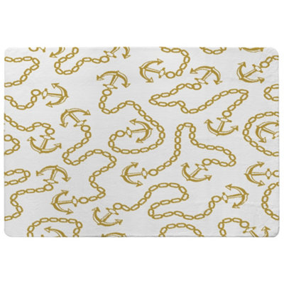 Benjamin Tate Design Anchor & Chains Special Soft Home Rug from B&Q