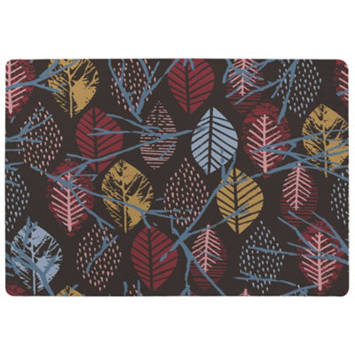 Benjamin Tate Design Prints Of Autumn Leaves Special Soft Home Rug from B&Q