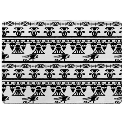 Benjamin Tate Design Egyptian Eye Of Horus Heiroglyphs Special Soft Home Rug from B&Q