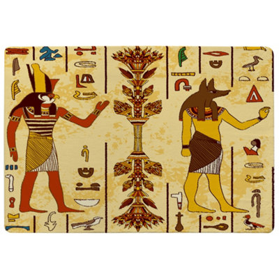 Benjamin Tate Design Egyptian Drawings Special Soft Home Rug from B&Q