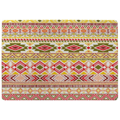 Benjamin Tate Design Aztec American Indian Pattern Special Soft Home Rug from B&Q