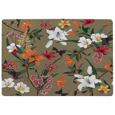 Benjamin Tate Design Selection Of Flowers Special Soft Home Rug from B&Q