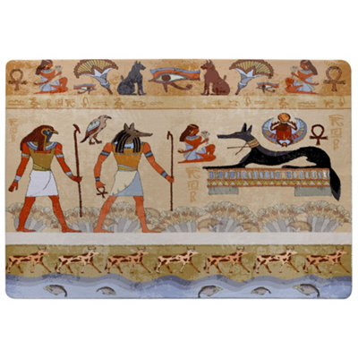 Benjamin Tate Design Egyptian Mythelogical Drawings Special Soft Home Rug from B&Q