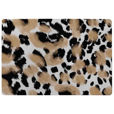 Benjamin Tate Design Leopard Spots Print Special Soft Home Rug from B&Q