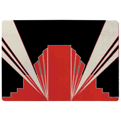 Benjamin Tate Design Art Deco Building Special Soft Home Rug from B&Q