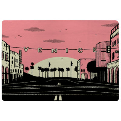 Benjamin Tate Design Venice Cali Sunset Special Soft Home Rug from B&Q