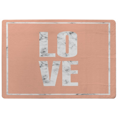 Benjamin Tate Design Love Marble Special Soft Home Rug from B&Q