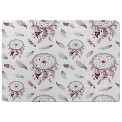 Benjamin Tate Design Dreamcatcher And Feather Pattern Special Soft Home Rug