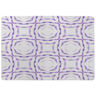 Benjamin Tate Design Purple Brilliant Boho Special Soft Home Rug from B&Q