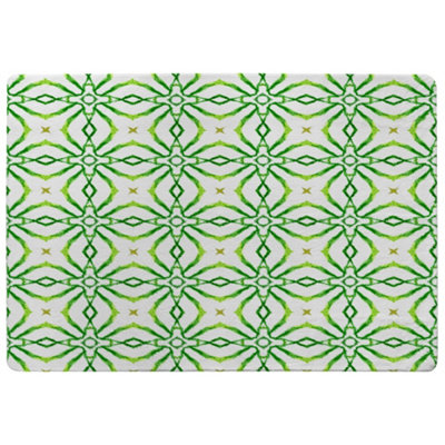 Benjamin Tate Design Swimwear Fabric Green Alluring Boho Chic Special Soft Home Rug from B&Q