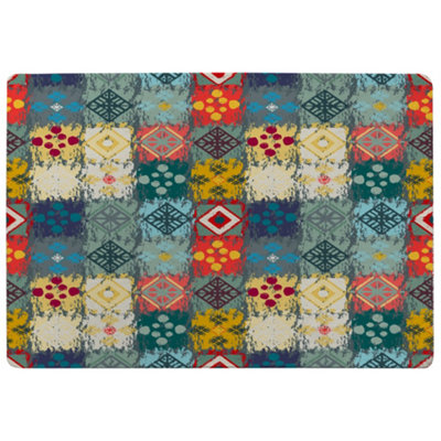 Benjamin Tate Design Tribal Art Boho Special Soft Home Rug from B&Q