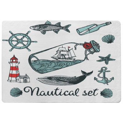 Benjamin Tate Design Nauticle Items Special Soft Home Rug from B&Q