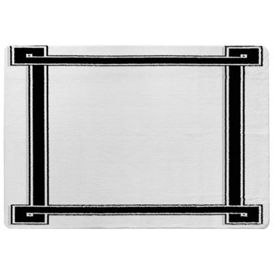 Benjamin Tate Design Greek Frame Special Soft Home Rug from B&Q