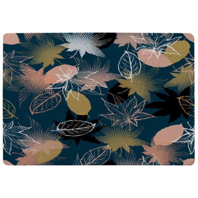Benjamin Tate Design Maple Leaves Special Soft Home Rug from B&Q