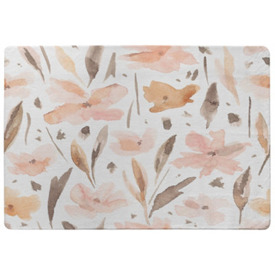Benjamin Tate Design Pink Watercolour Special Soft Home Rug from B&Q
