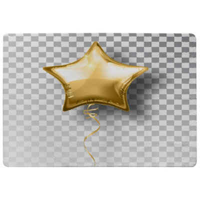 Benjamin Tate Design Golden Star Balloon Special Soft Home Rug from B&Q