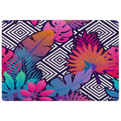 Benjamin Tate Design Tropical Geometric Special Soft Home Rug from B&Q