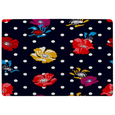 Benjamin Tate Design Flowers & Spots Special Soft Home Rug from B&Q