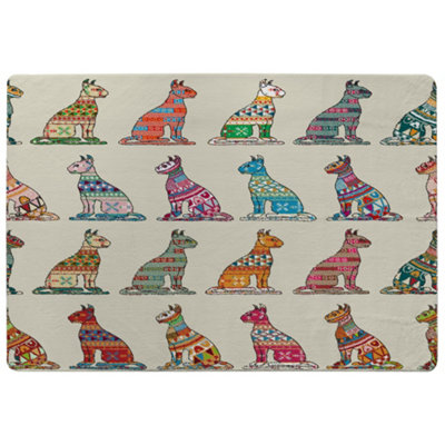 Benjamin Tate Design Egyptian Cats Special Soft Home Rug from B&Q