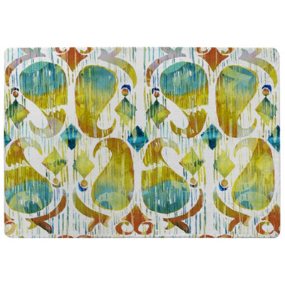 Benjamin Tate Design Ikat Vibrant Special Soft Home Rug from B&Q