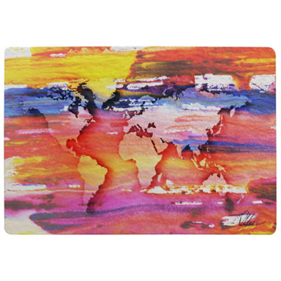 Benjamin Tate Design Painty Map Special Soft Home Rug from B&Q