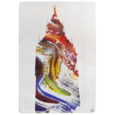 Benjamin Tate Design Swirly Ben Special Soft Home Rug from B&Q
