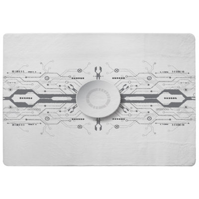 Benjamin Tate Design Concept With Various Technology Elements Special Soft Home Rug from B&Q
