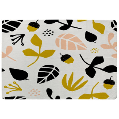 Benjamin Tate Design Leaves Acorns And Branches Special Soft Home Rug from B&Q