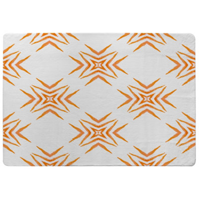 Benjamin Tate Design Ravishing Boho Chic Special Soft Home Rug Orange