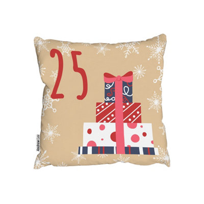 B&Q -  Advent Calendar 25 Days Of Christmas (Cushion) / 60Cm X 60Cm