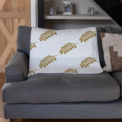 Andrew Lee Gold Leaf Pattern (Blanket) / Default Title from B&Q