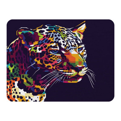 B&Q -  Leopard Face With Pop Art Style (Blanket) / Default Title