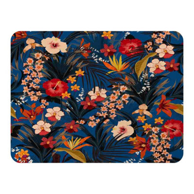 Andrew Lee Bright Red & Orange Tropical Flowers & Plants (Blanket) / Default Title from B&Q