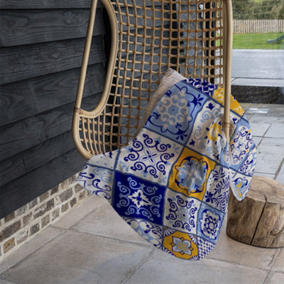 Andrew Lee Turkish Style. Azulejos Tiles (Blanket) / Default Title from B&Q