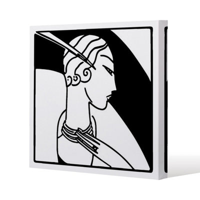 Andrew Lee Art Deco Woman (Canvas Print) / 101 X 101 X 4Cm from B&Q