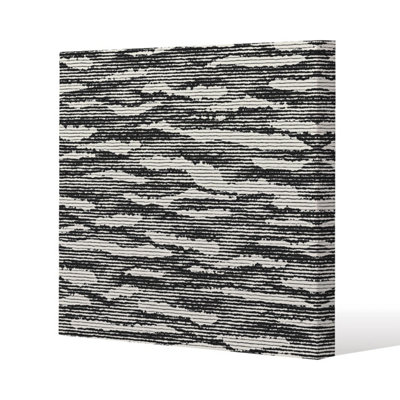 Andrew Lee Grunged Stripes (Canvas Print) / 101 X 101 X 4Cm from B&Q