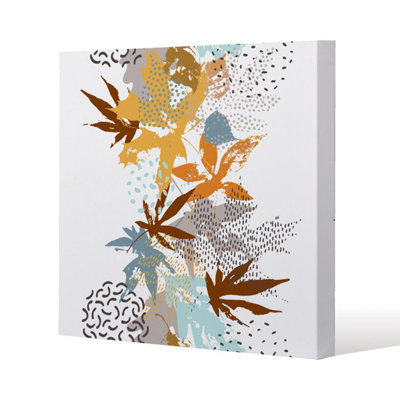 Andrew Lee Japanese Maple Leaves (Canvas Print) / 101 X 101 X 4Cm from B&Q