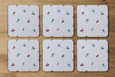 Andrew Lee Striped Sailboats (Coaster) / Default Title from B&Q