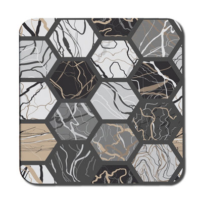 Andrew Lee Hexagon Marble (Coaster) / Default Title from B&Q